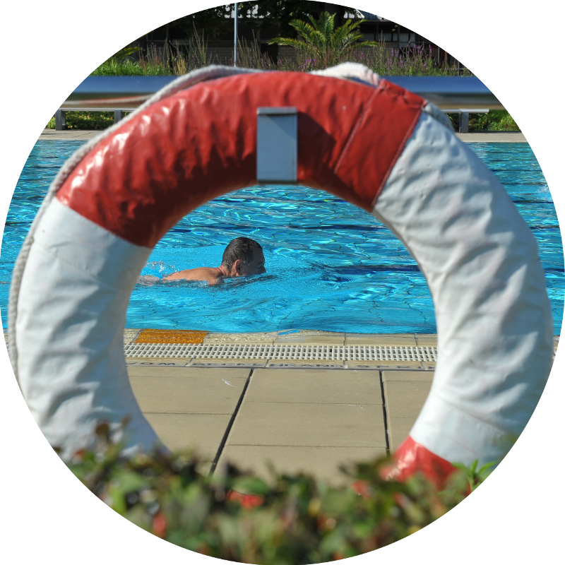 Das Strandbad ist im Parkbetrieb