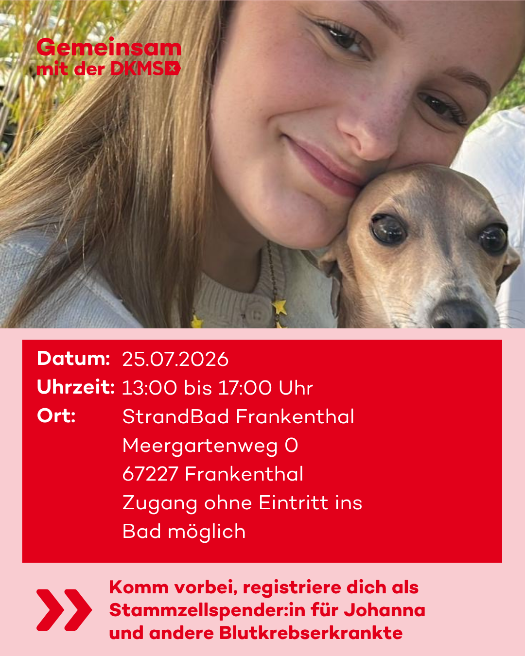 Typisierungsaktion für Johanna