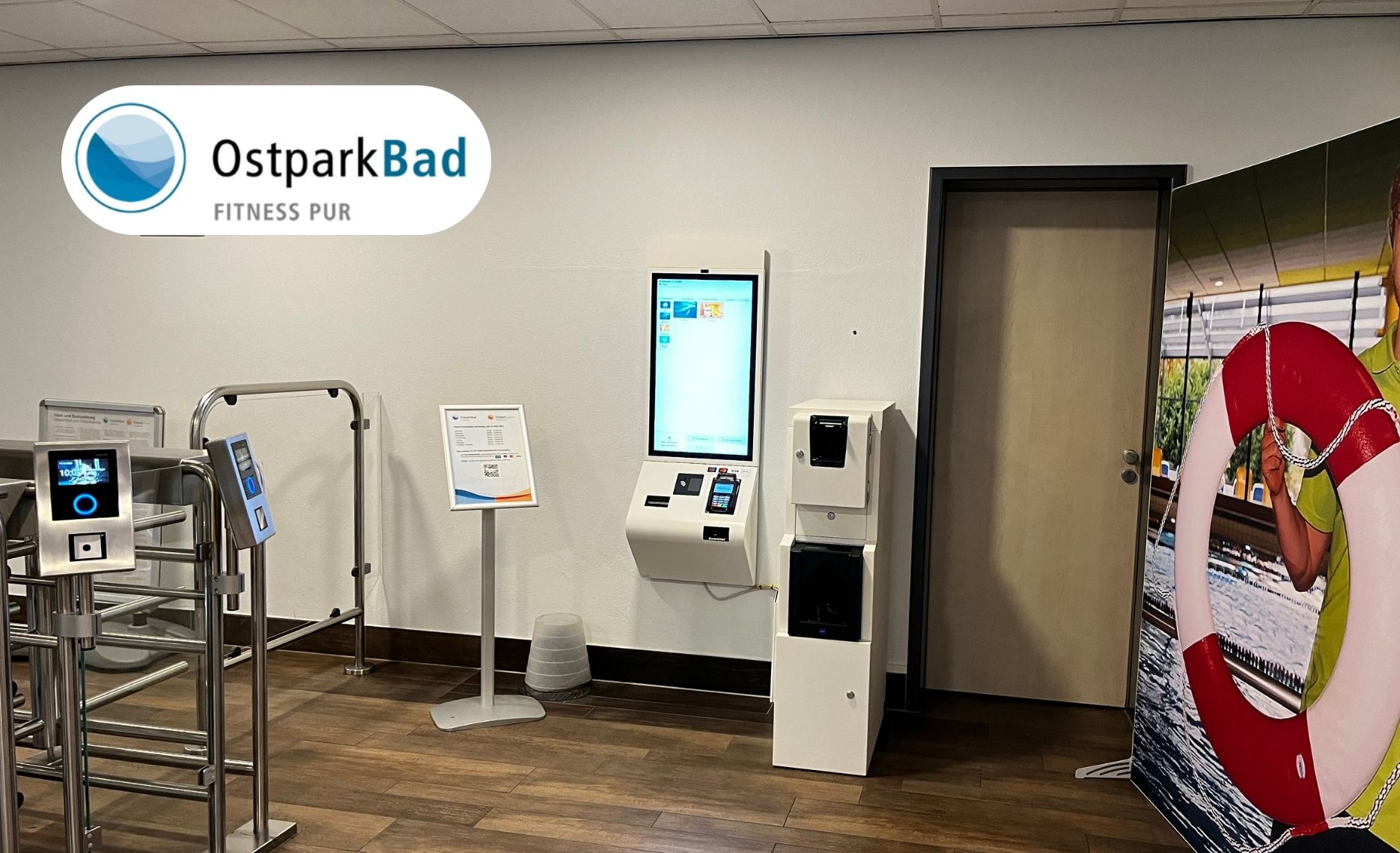 Der Kassenbereich des OstparkBads
