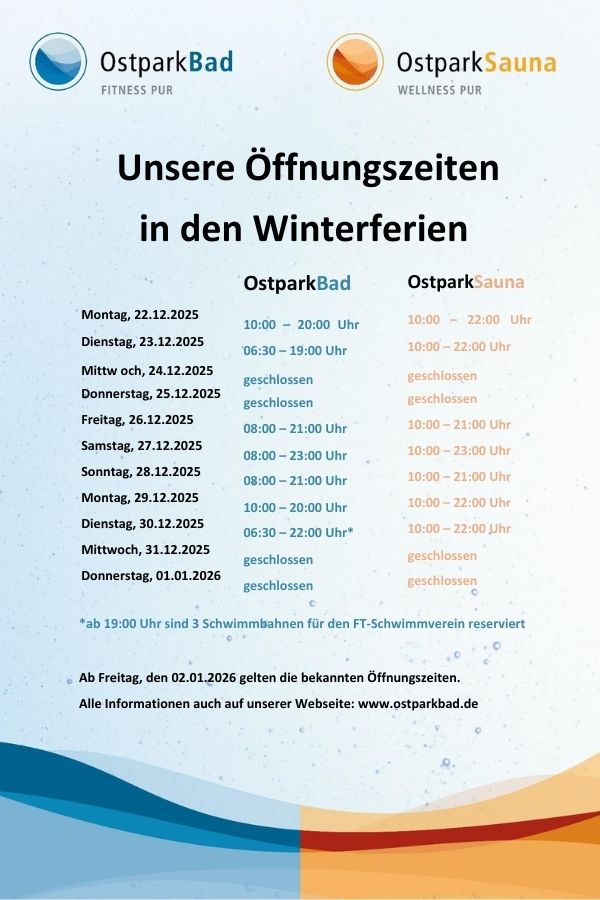 Die Öffnungszeiten in den Winterferien