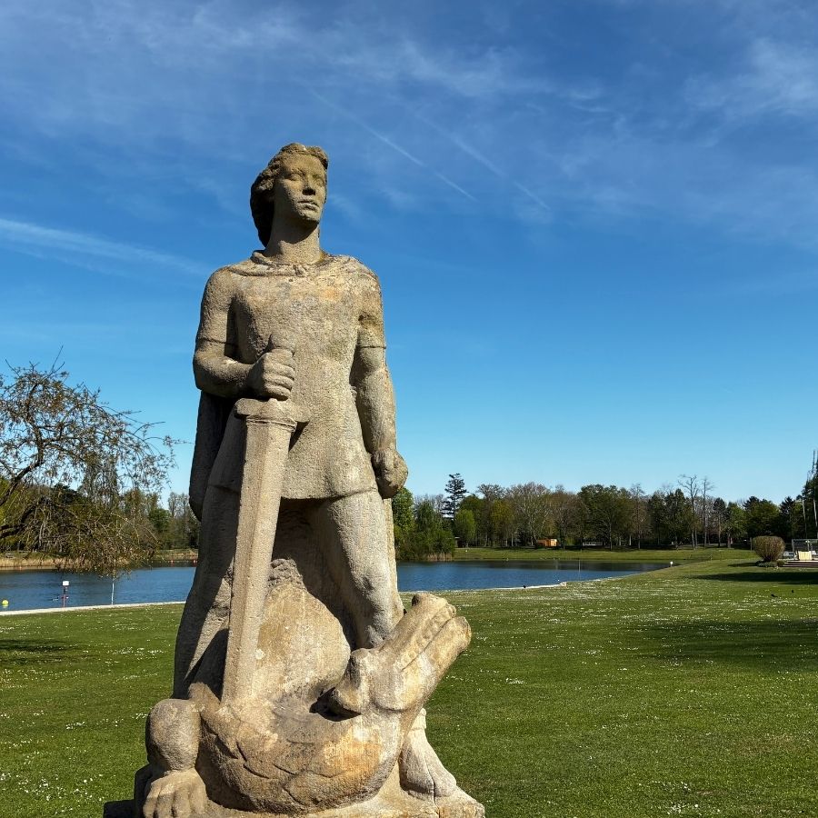 Das Strandbad ist im Parkbetrieb